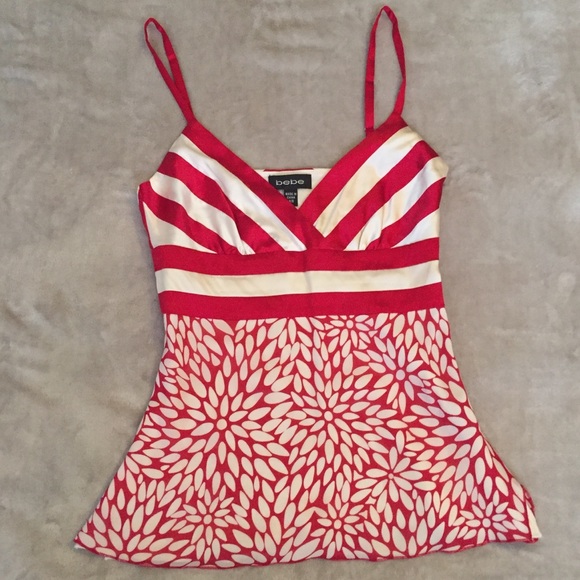 bebe Tops - Bebe Baby Doll Spaghetti Strap Shirt Women’s